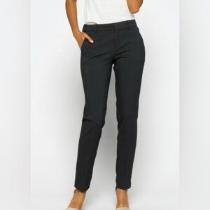 Classic Straight Knit Navy Women's Trouser Pants
